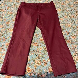 NWOT Deep Red Women’s Pants